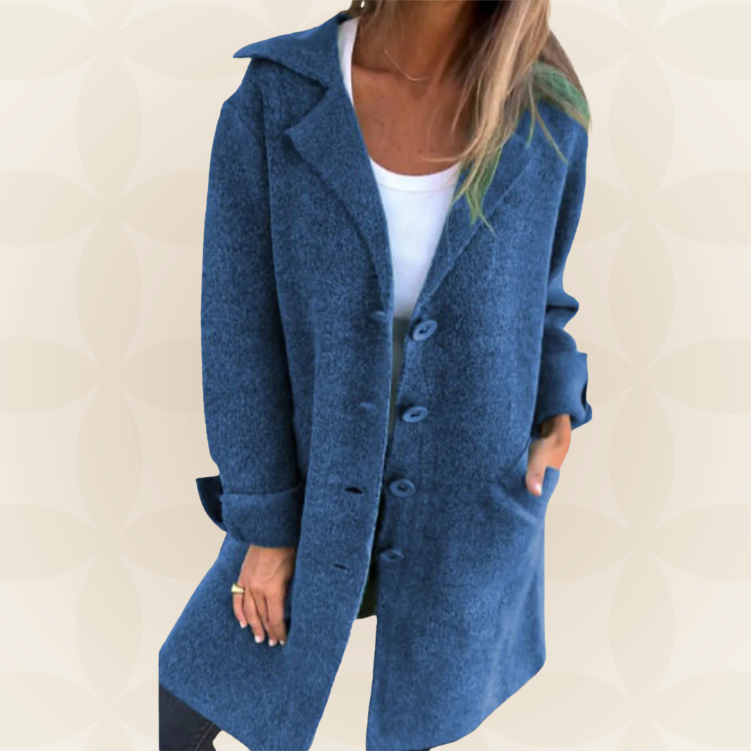 Sofia – Weiche Stoffjacke mit Knopfverschluss