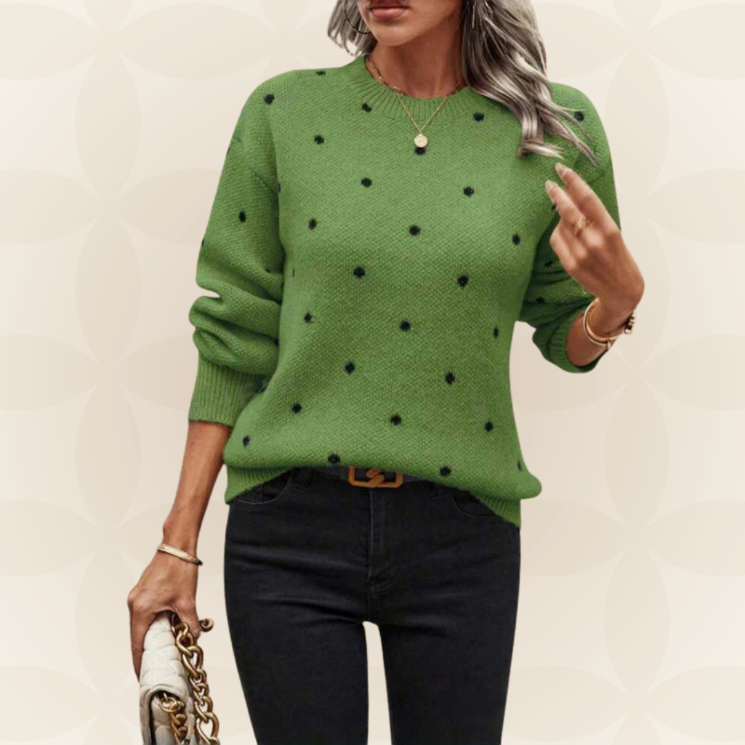 Angelique - Sanfter Pullover mit feinen Punktakzenten