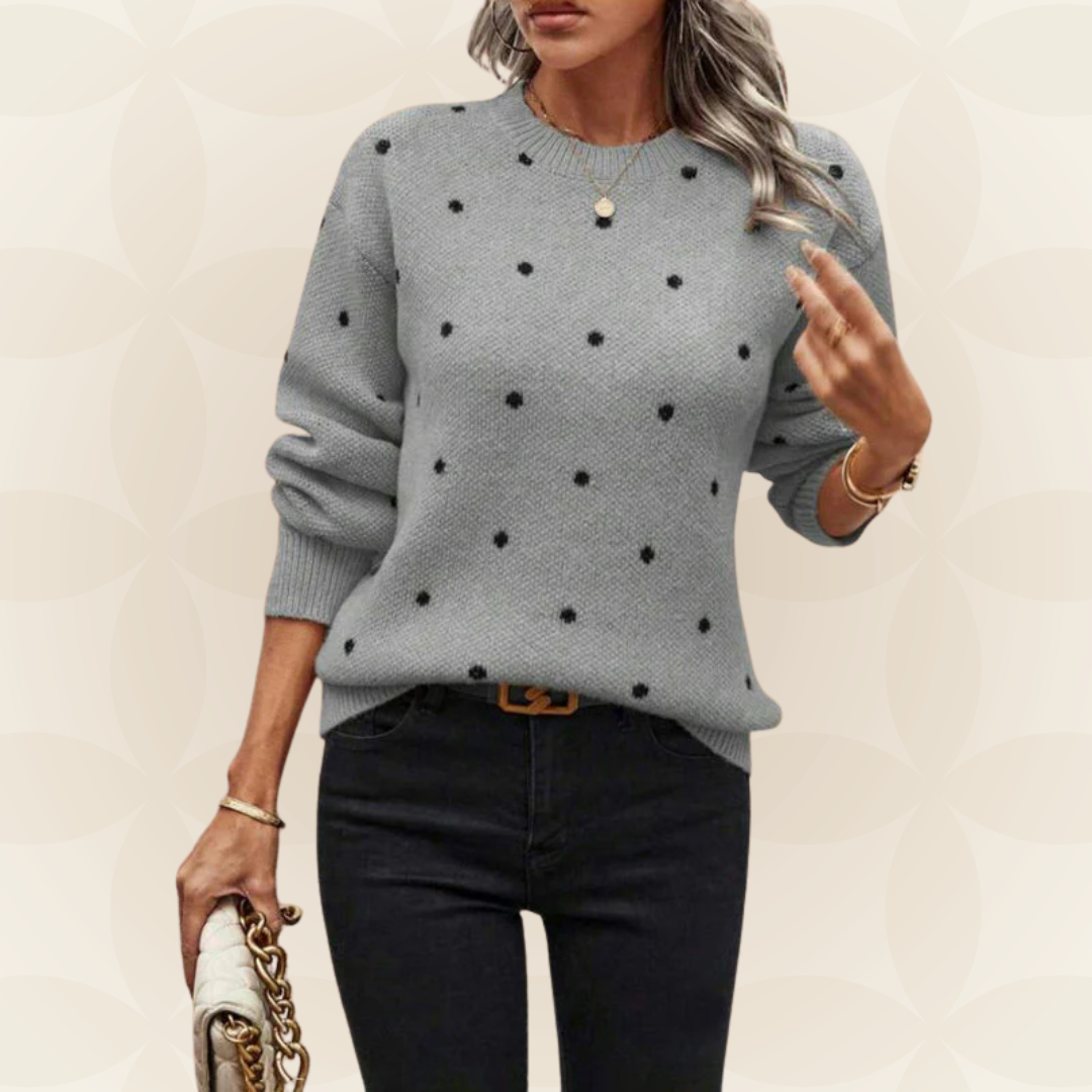 Angelique - Sanfter Pullover mit feinen Punktakzenten