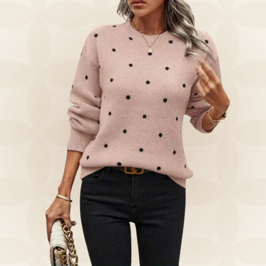 Angelique - Sanfter Pullover mit feinen Punktakzenten