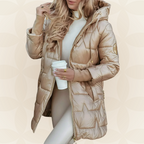 Noor – Funkelnde Winterjacke mit Kapuze