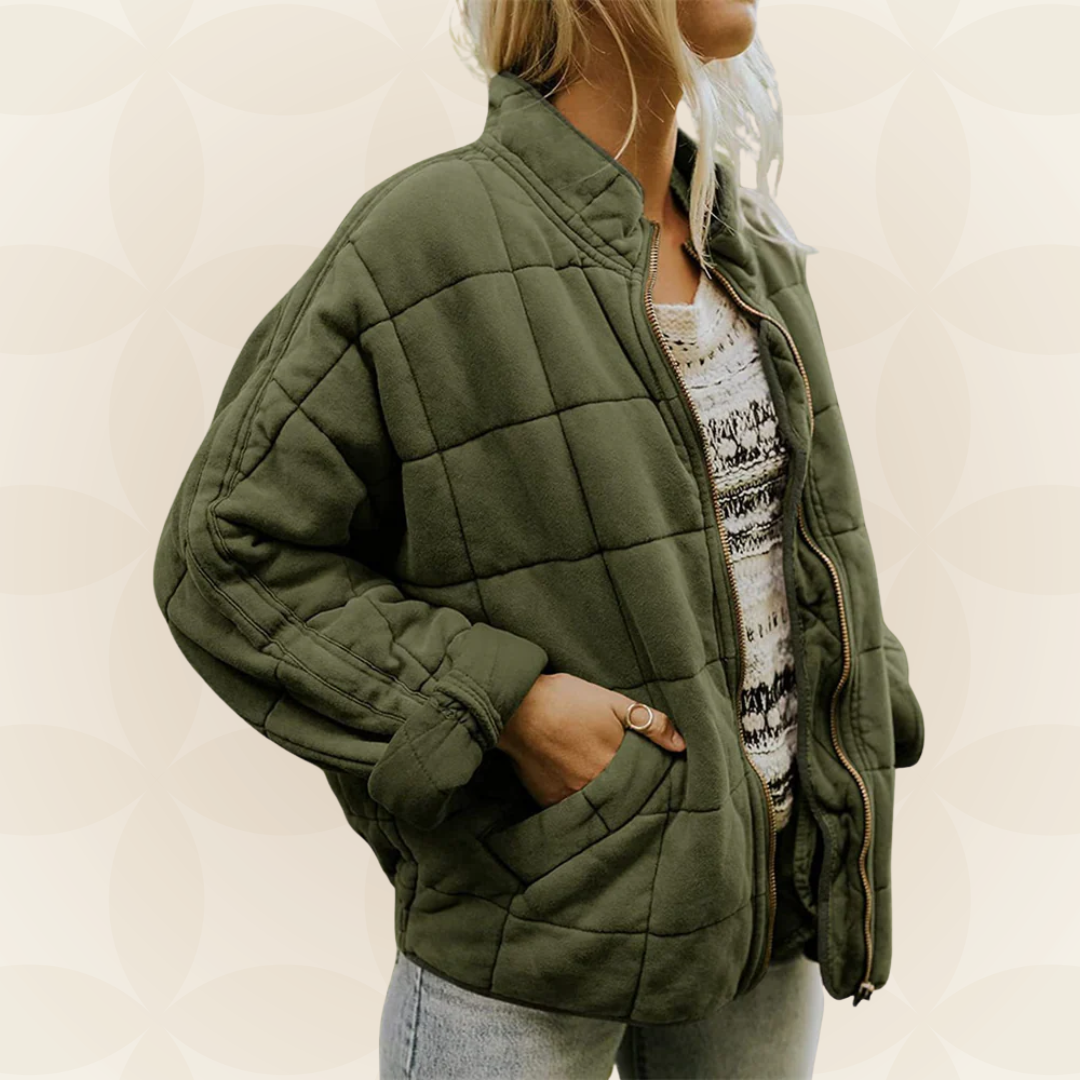 Celeste – Weiche gesteppte Jacke mit Zip-Verschluss