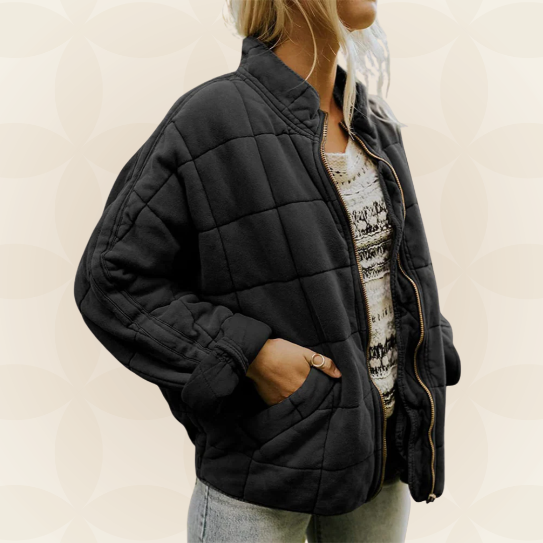 Celeste – Weiche gesteppte Jacke mit Zip-Verschluss