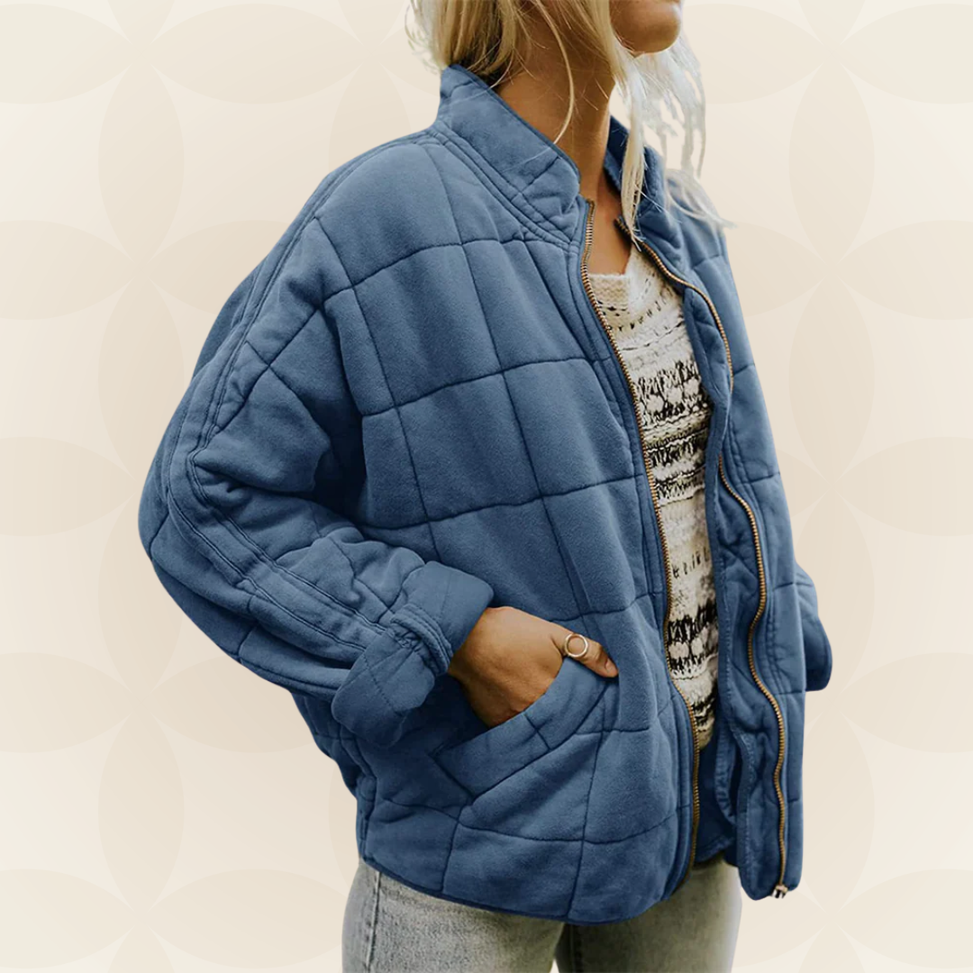 Celeste – Weiche gesteppte Jacke mit Zip-Verschluss