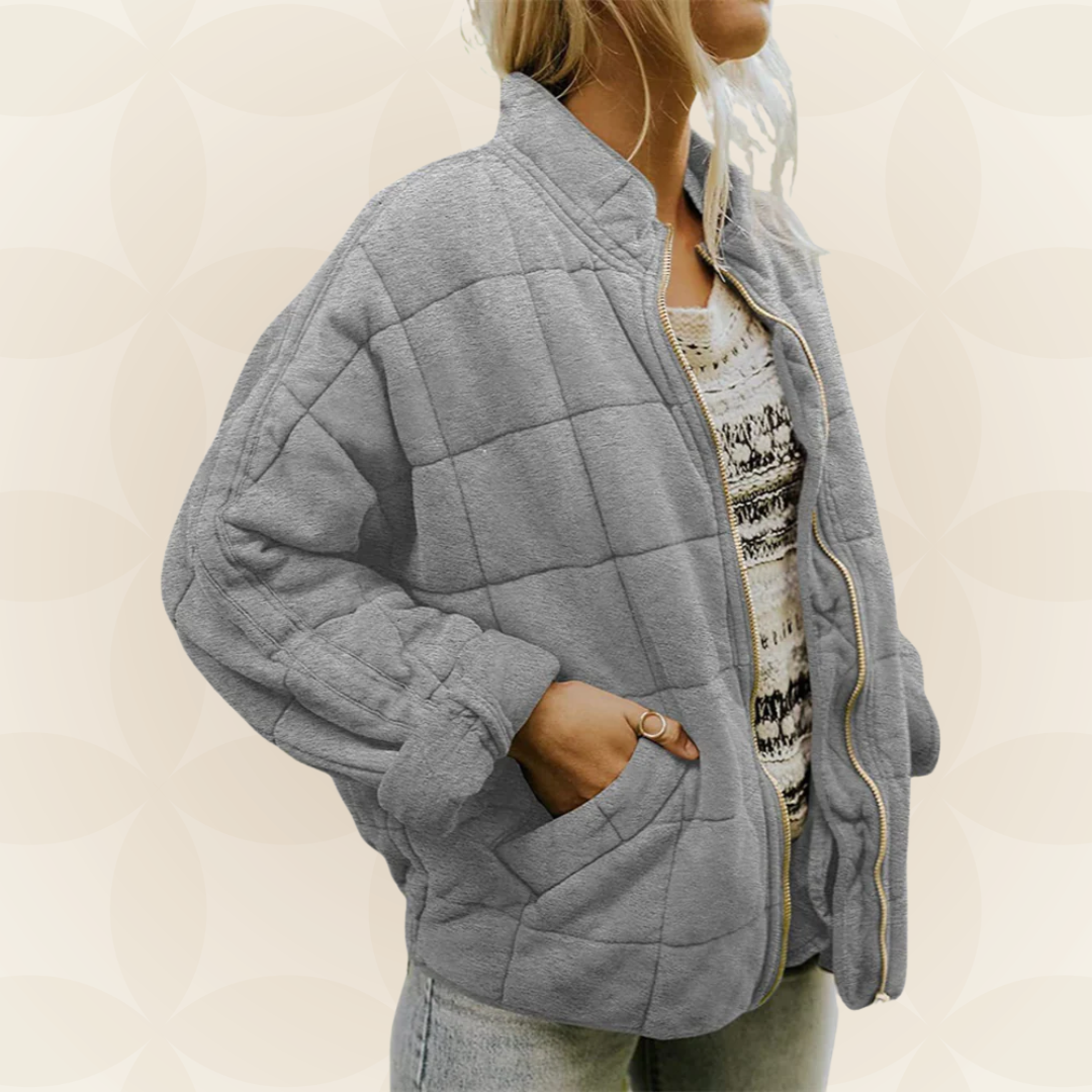 Celeste – Weiche gesteppte Jacke mit Zip-Verschluss