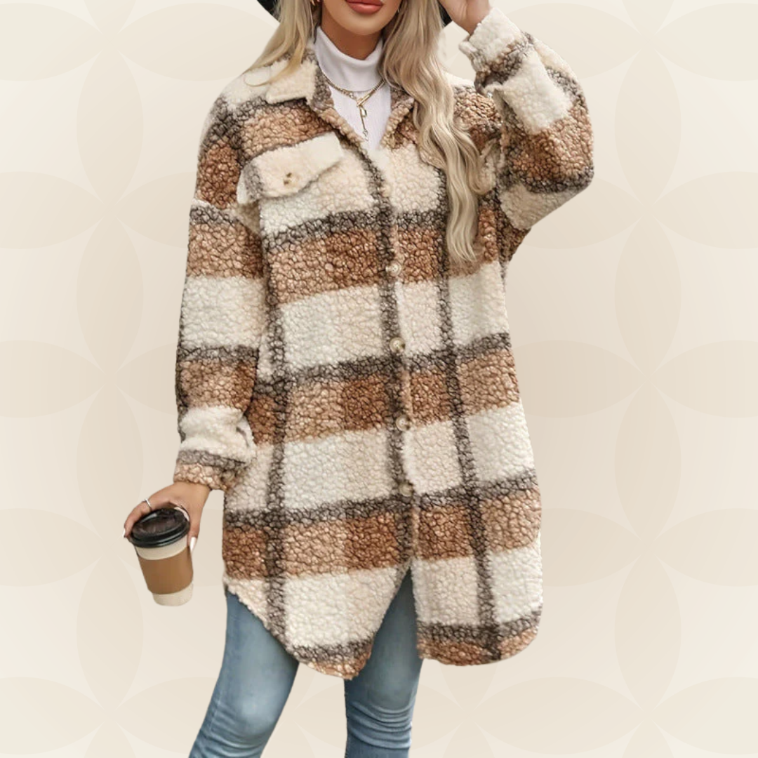 Regina – Kuscheliger Teddy-Look Reitmantel