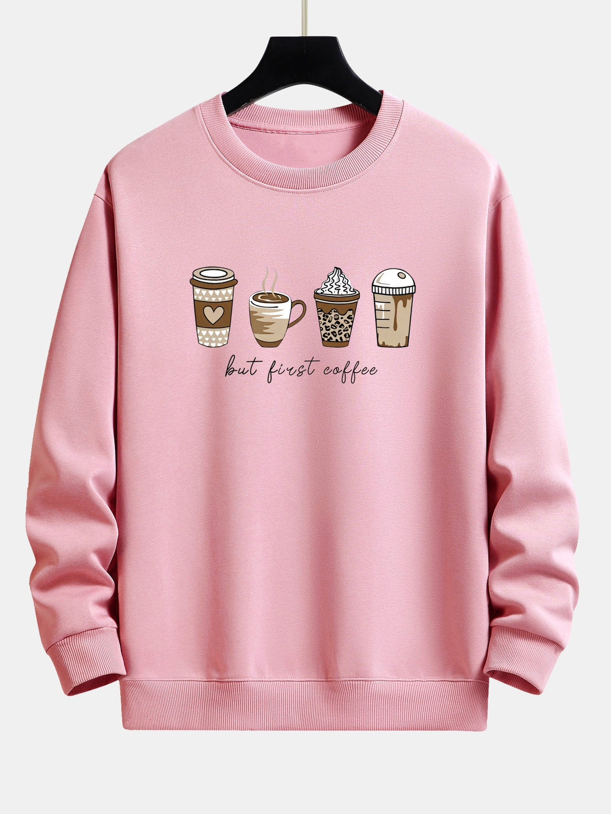Relaxed Fit Sweatshirt in Coffee Powder