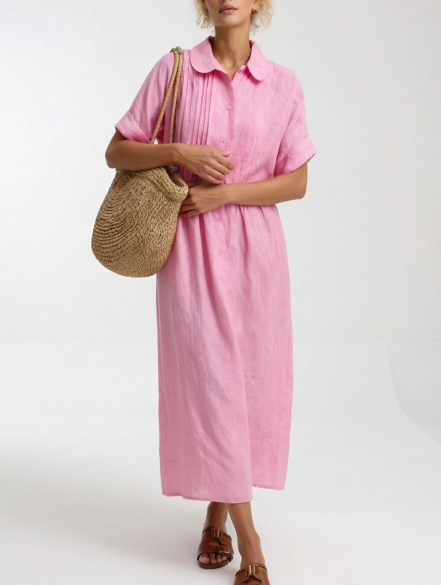 Lysandra | Luftiges Sommer-Hemdblusenkleid