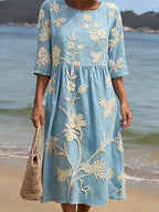 Azzurra | Vintage Embroidered Dress