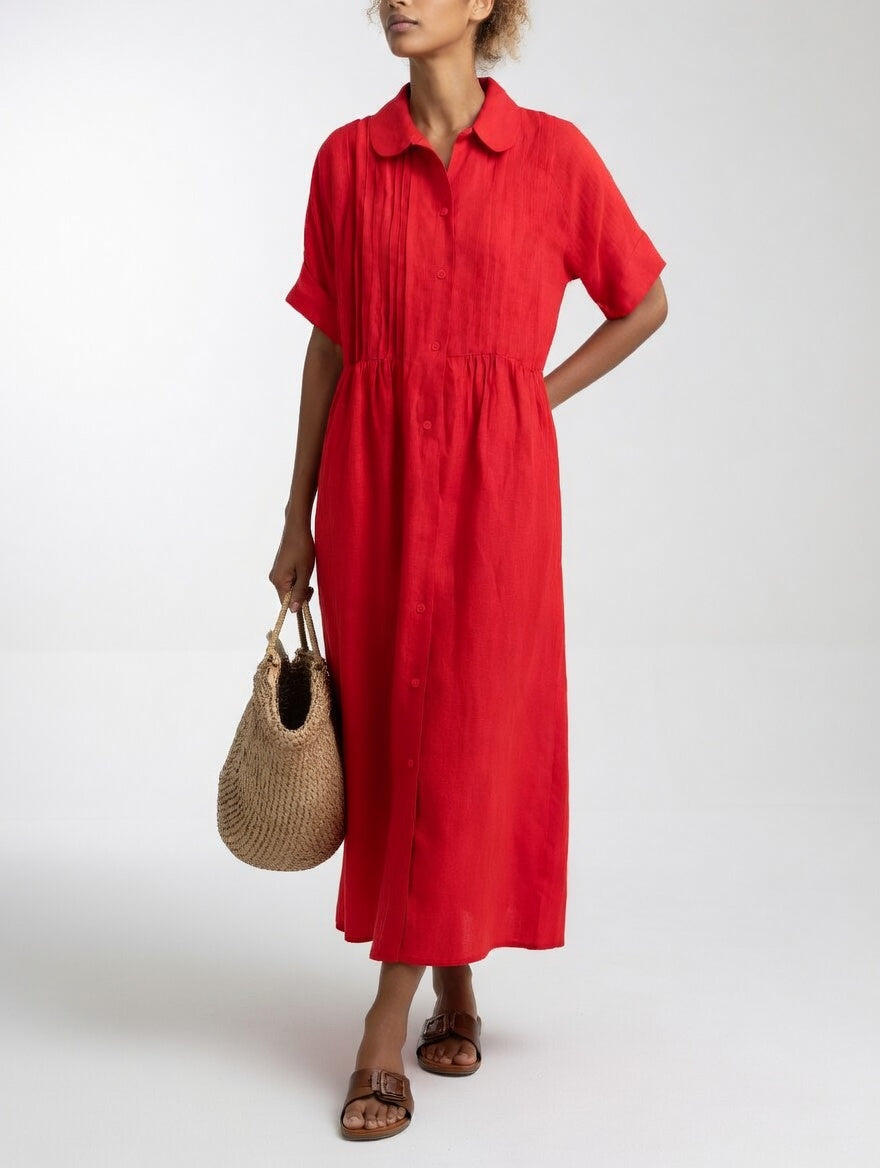 Lysandra | Luftiges Sommer-Hemdblusenkleid