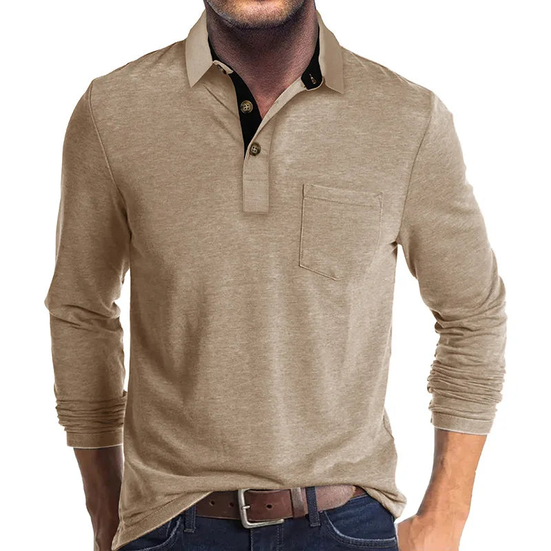 Jörg™ | Herren Langarmshirt in einfarbigem Design