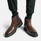 Marzio™ | Stilvolle Chelsea-Stiefel für Herren aus hochwertigem Kunstleder