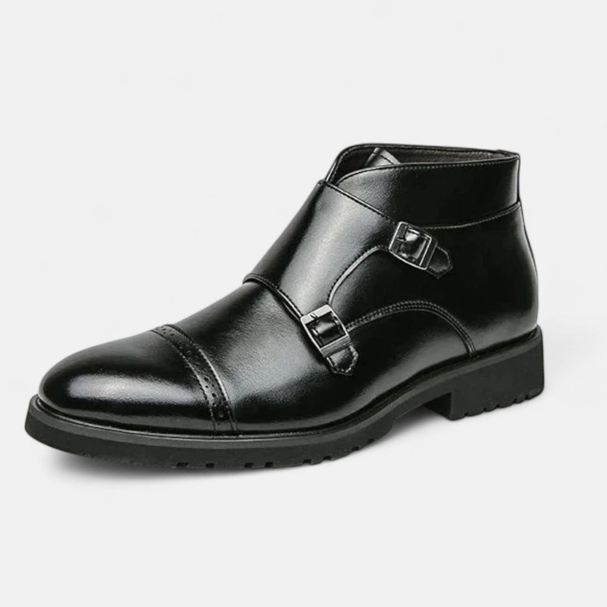 Patrizio™ | Herren Monk Strap Stiefeletten aus hochwertigem Ecopelle