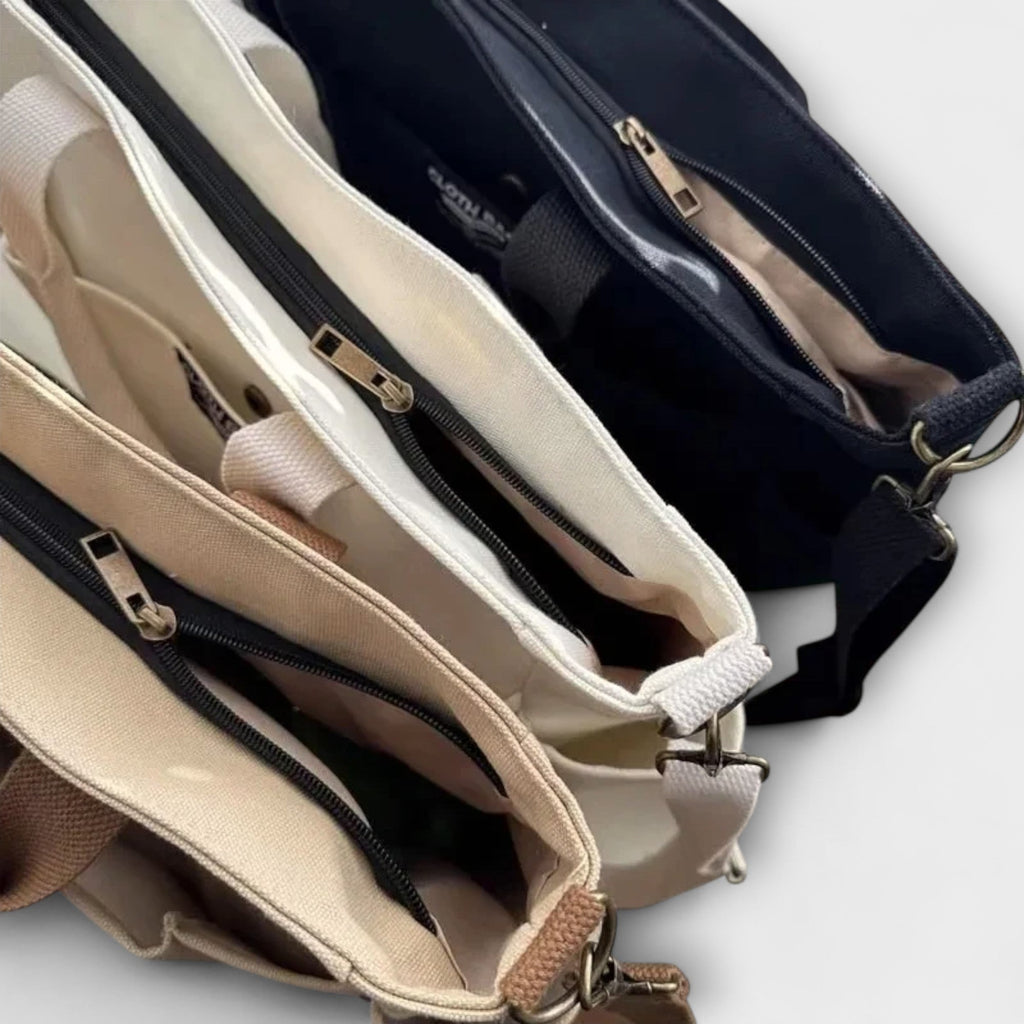 Olivia - Schlichte Canvas-Handtasche