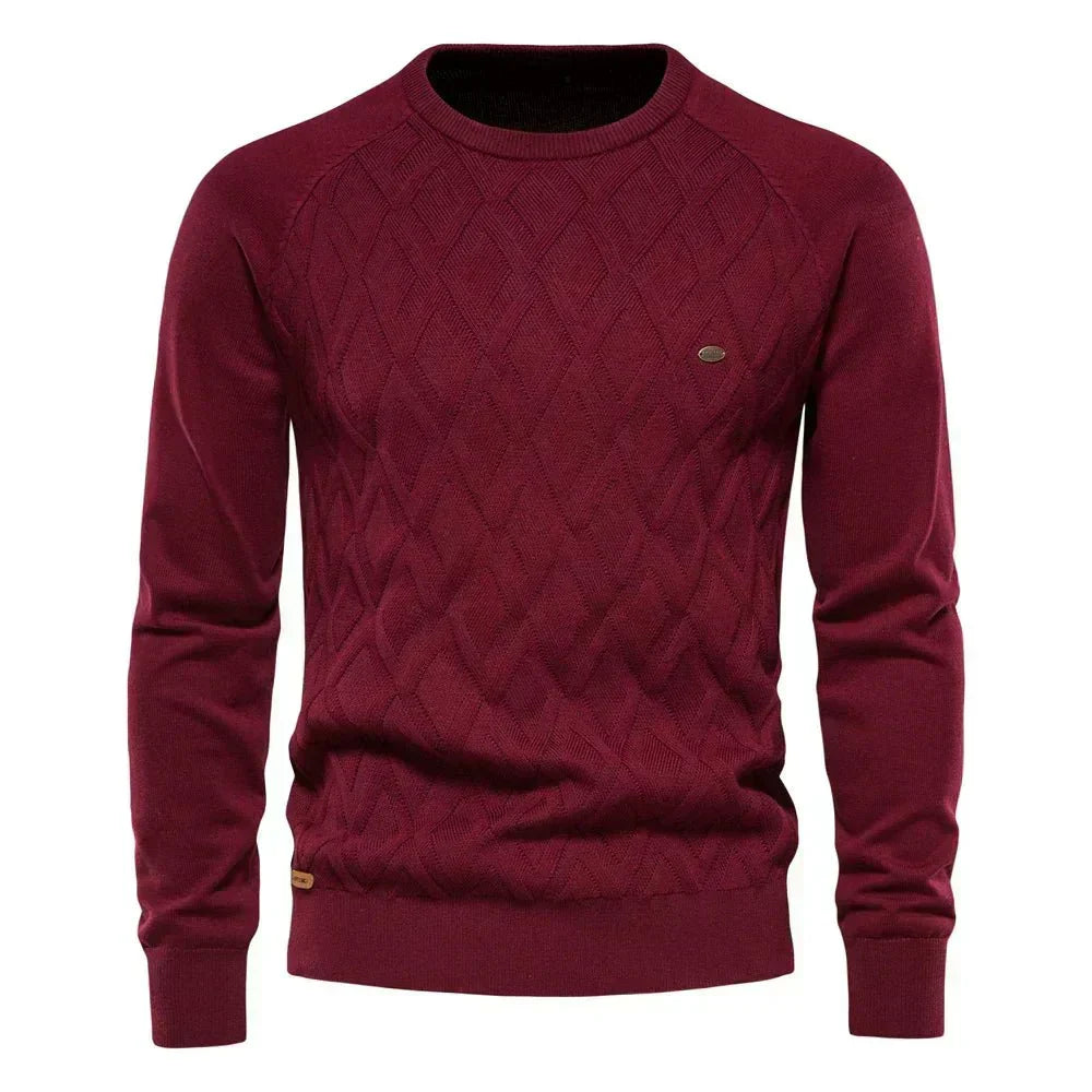 Theodor | Herren Pullover mit Rautendesign