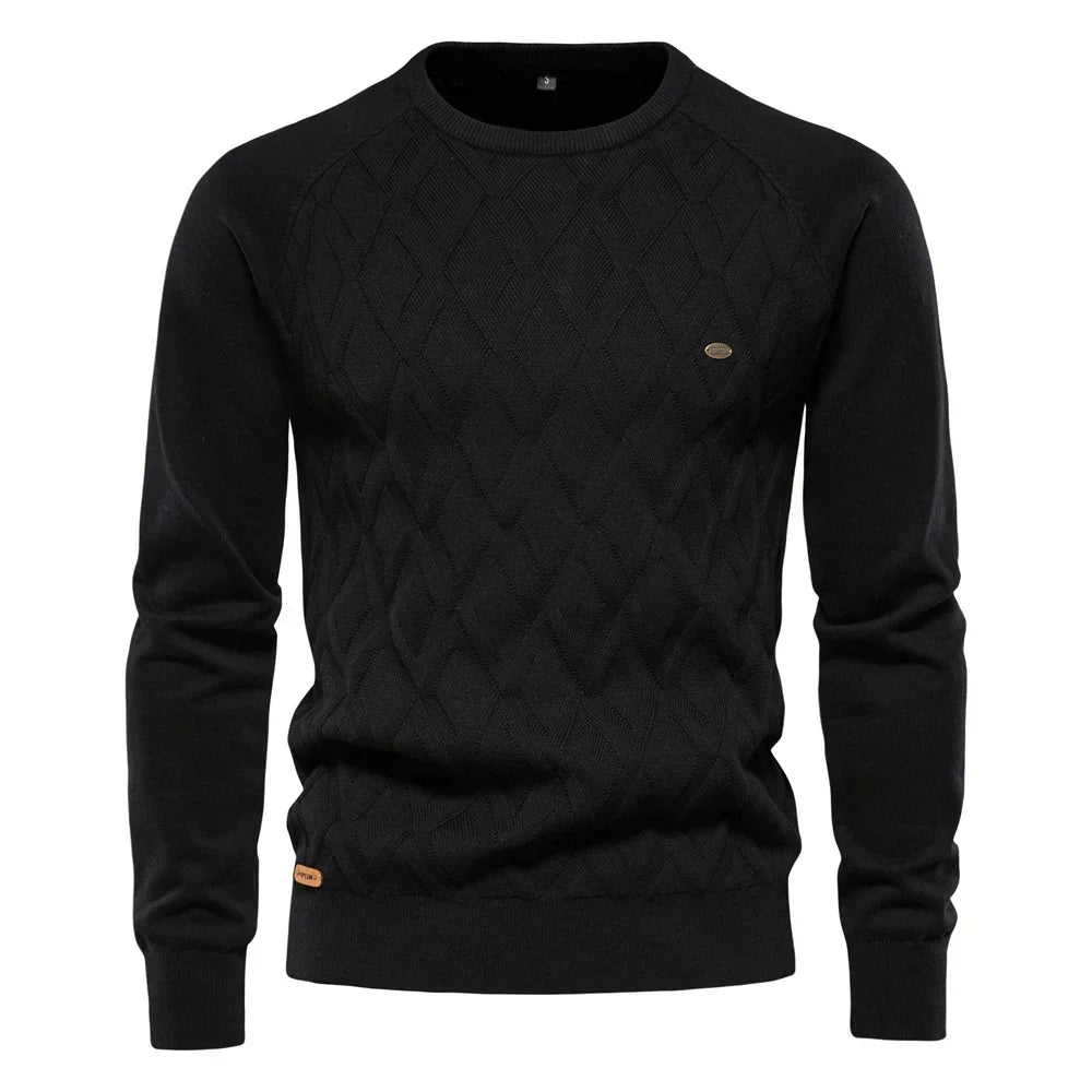 Theodor | Herren Pullover mit Rautendesign