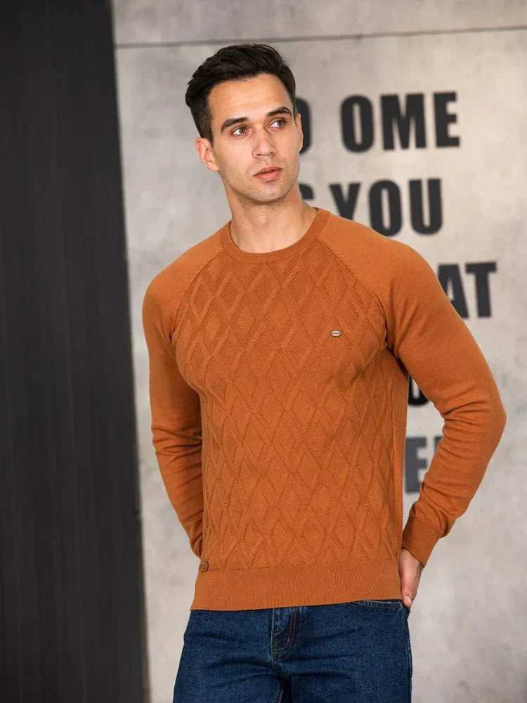 Theodor | Herren Pullover mit Rautendesign