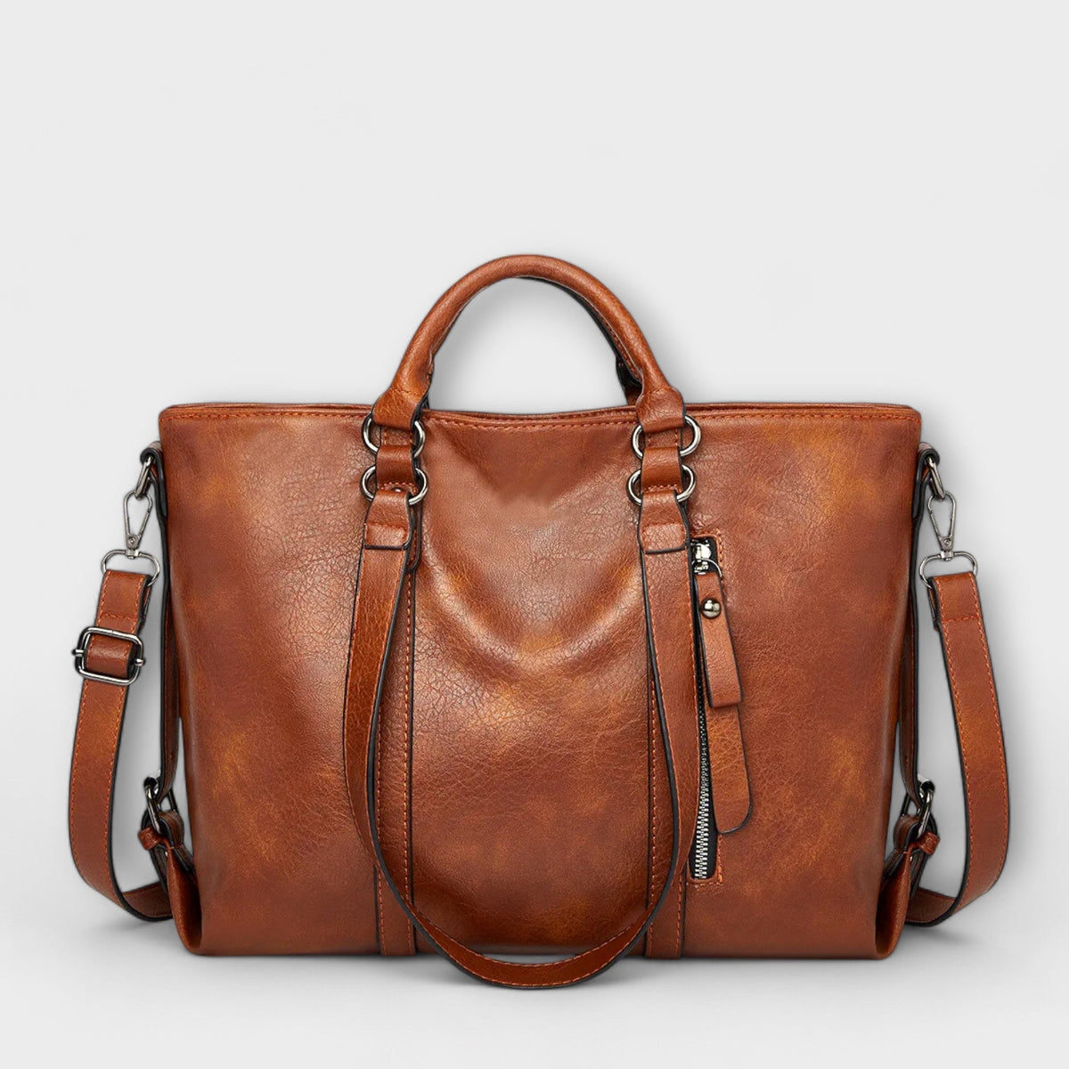 Olivia - Geräumige Lederhandtasche