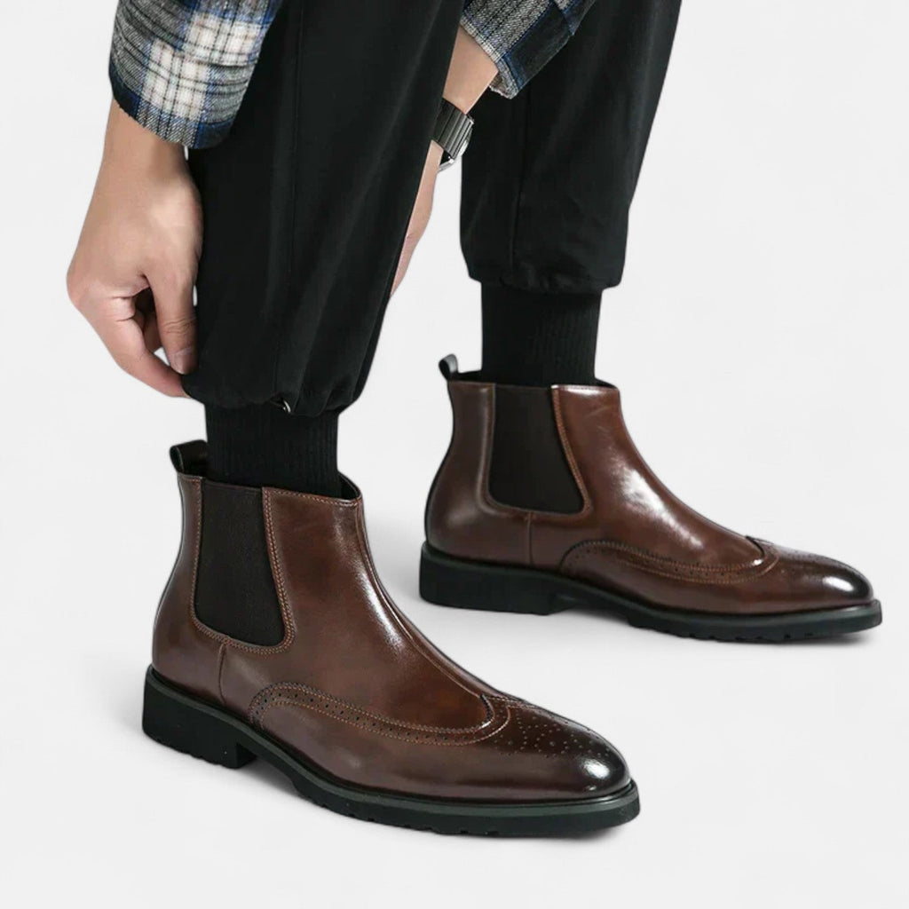 Marzio™ | Stilvolle Chelsea-Stiefel für Herren aus hochwertigem Kunstleder