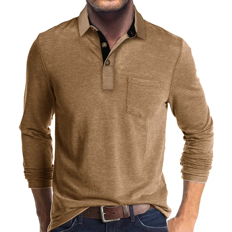 Jörg™ | Herren Langarmshirt in einfarbigem Design