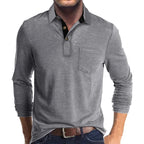 Jörg™ | Herren Langarmshirt in einfarbigem Design