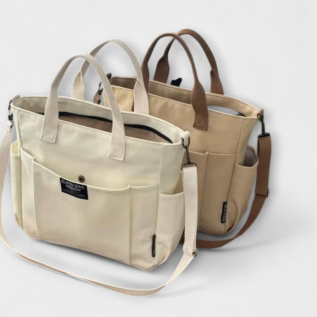 Olivia - Schlichte Canvas-Handtasche