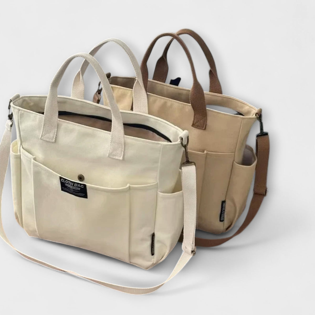 Olivia - Schlichte Canvas-Handtasche