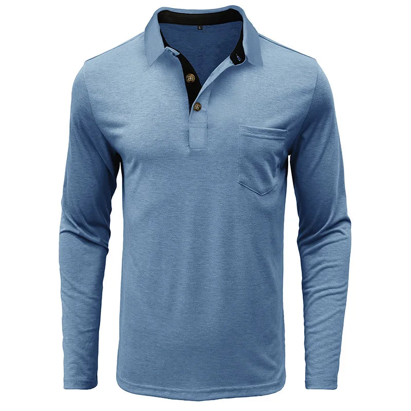 Jörg™ | Herren Langarmshirt in einfarbigem Design