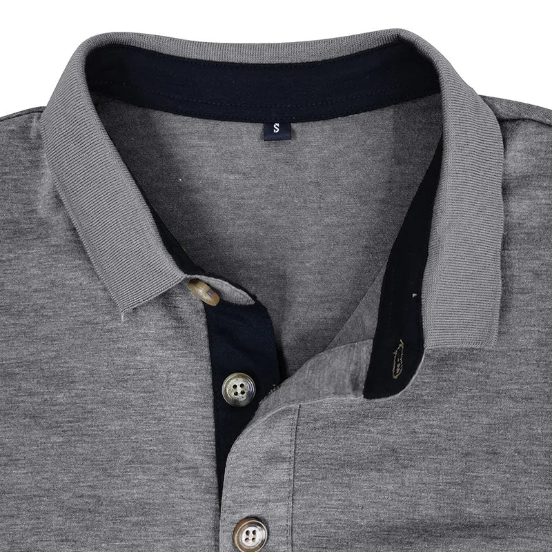 Jörg | Herren Langarmshirt in einfarbigem Design