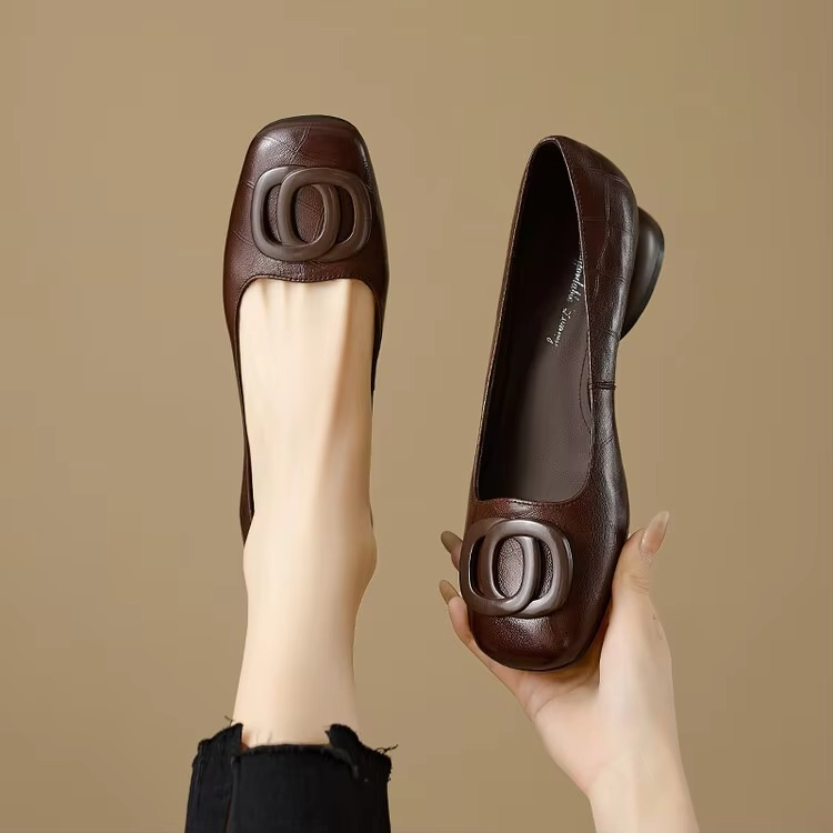 Opium Leather Ballet Flats