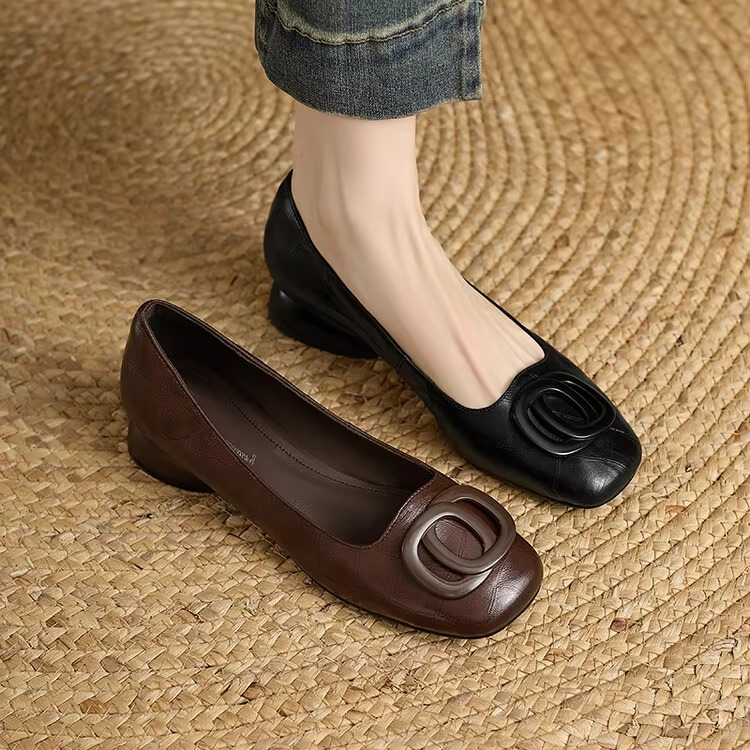 Opium Leather Ballet Flats