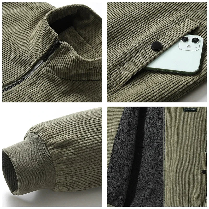 Udo - Fleece-Lined Cordjacke