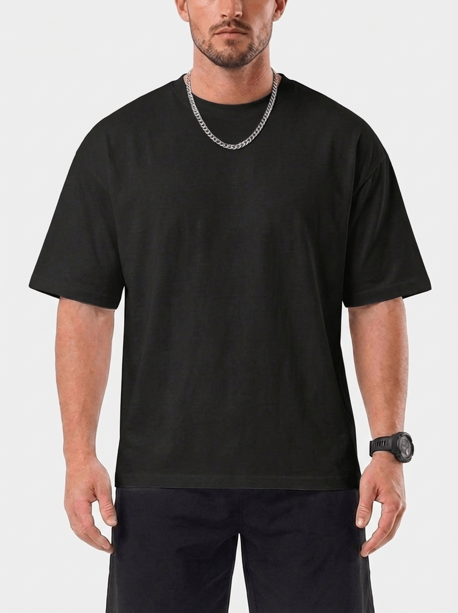 Trevo Black Oversized T-Shirt