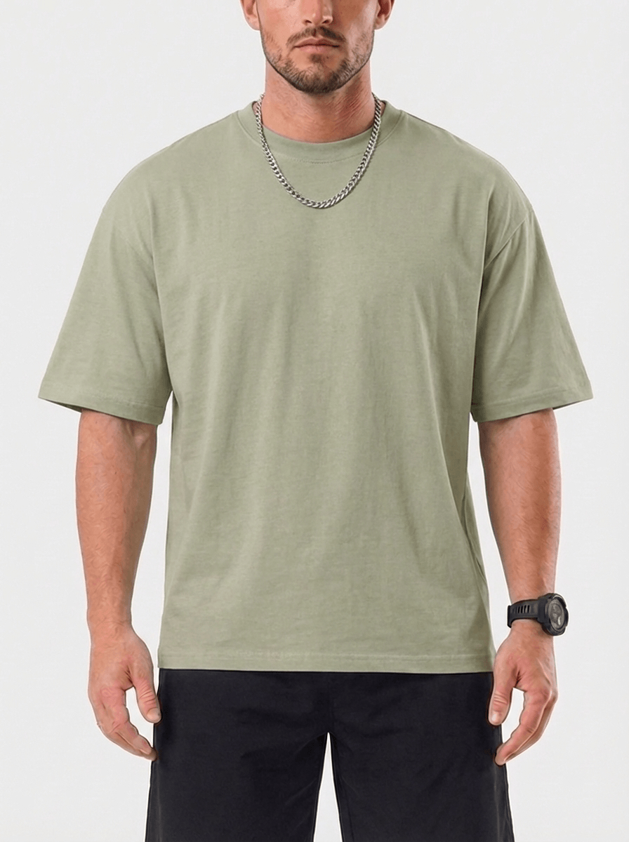 Trevo Plus Size T-Shirt - Khaki Green