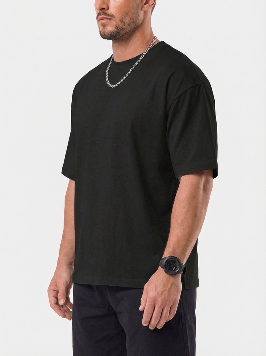 Trevo Black Oversized T-Shirt
