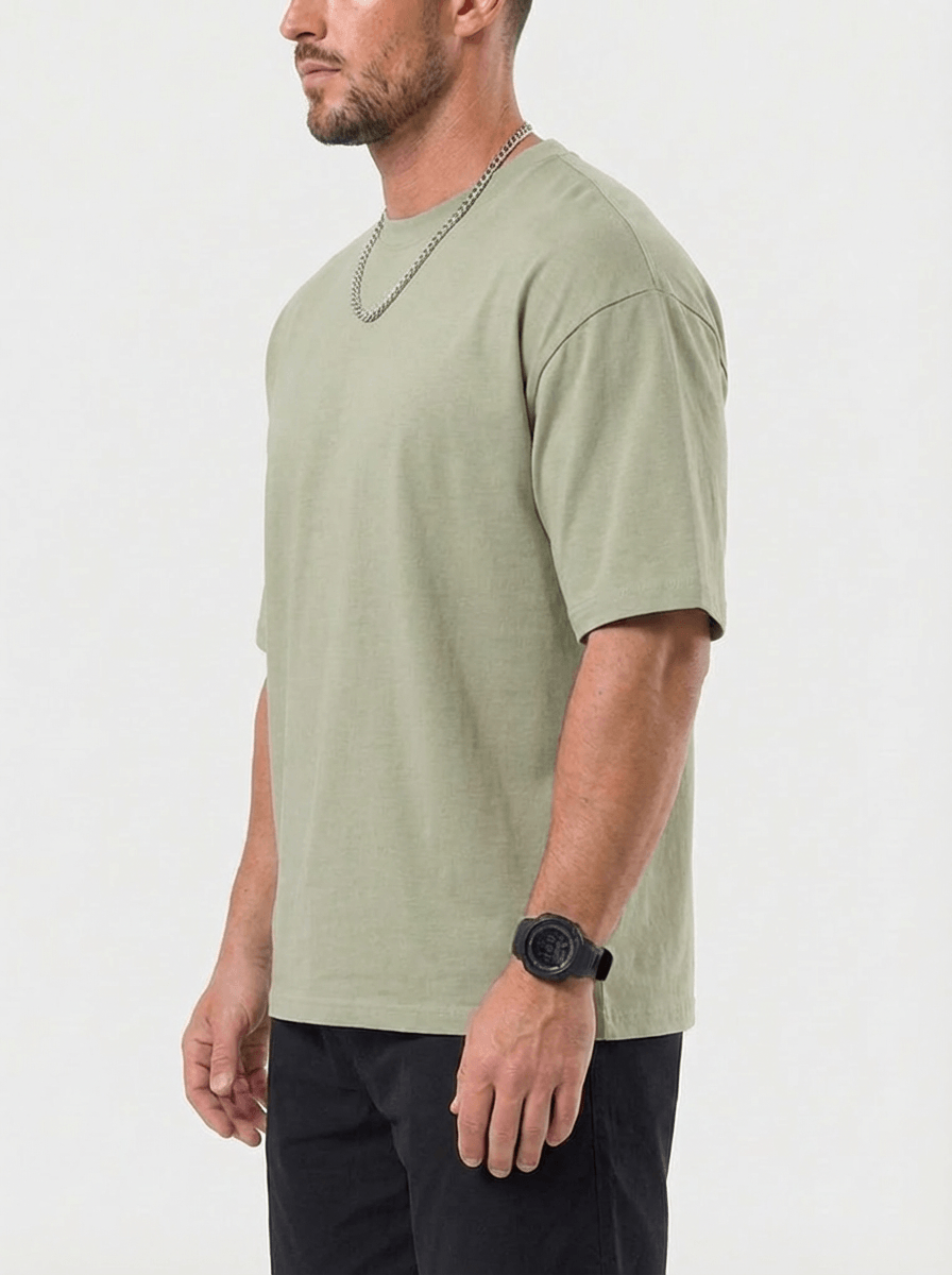 Trevo Plus Size T-Shirt - Khaki Green
