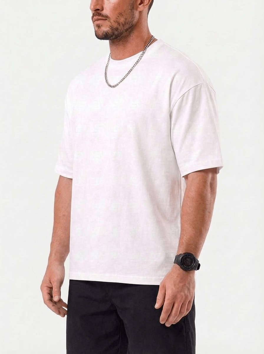Trevo Übergröße T-Shirt - Weiß