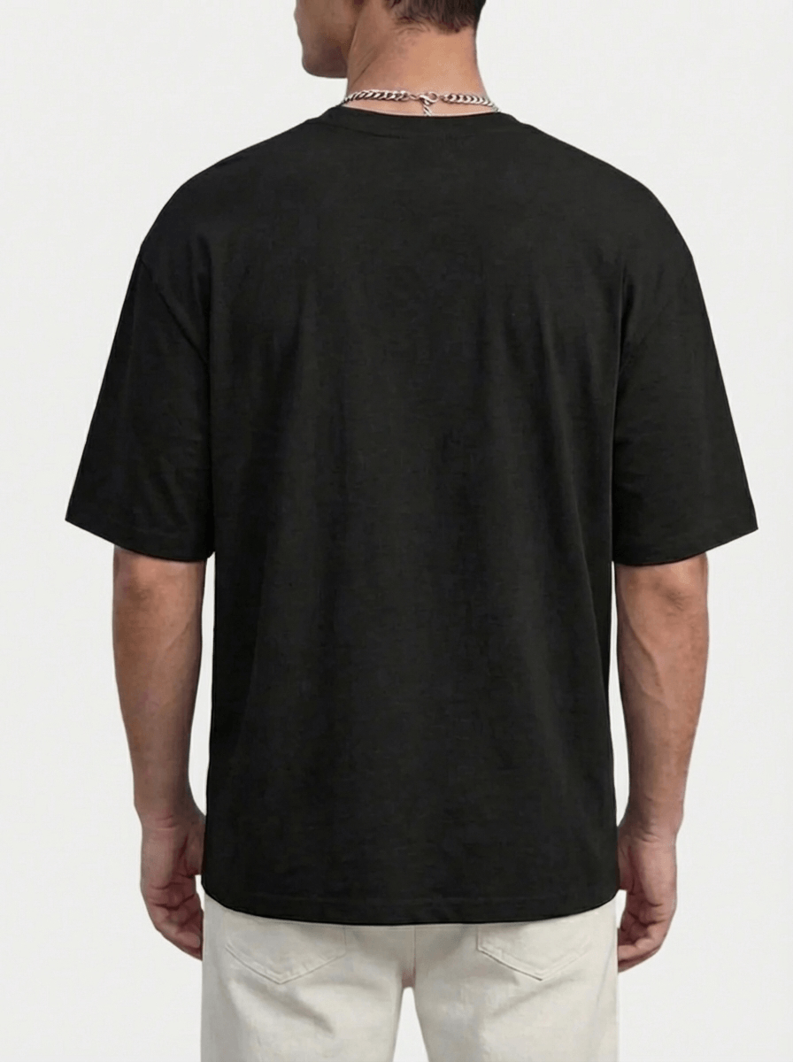 Trevo Black Oversized T-Shirt