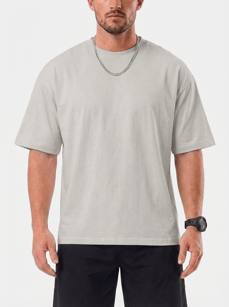 Trevo Übergrößen T-Shirt - Helles Grau
