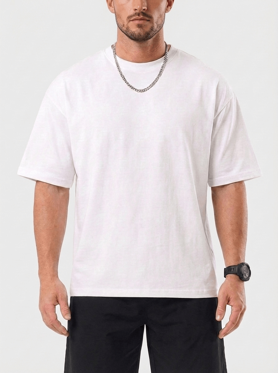 Trevo Übergröße T-Shirt - Weiß