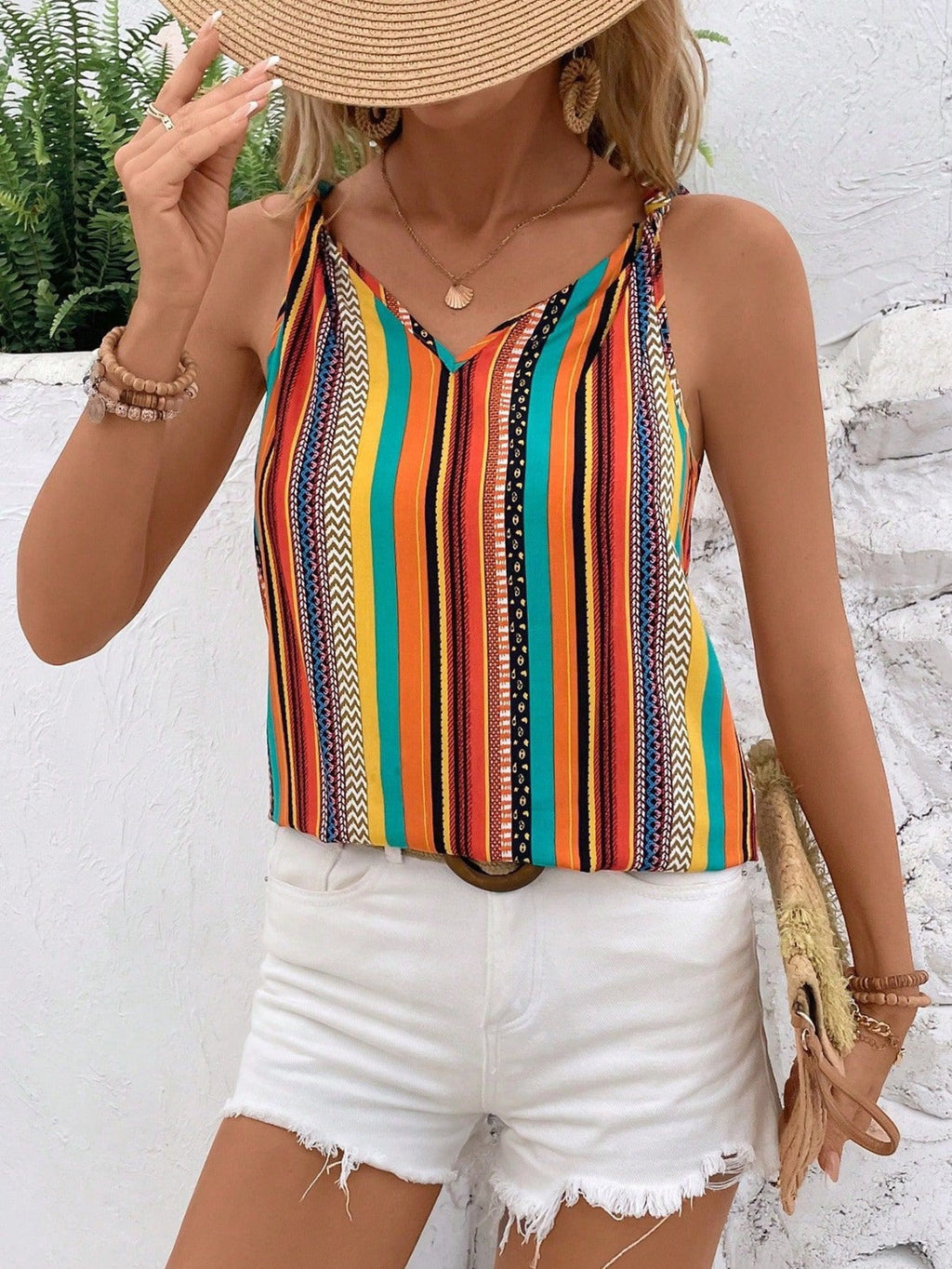 Marloes - Bunte Streifenbluse
