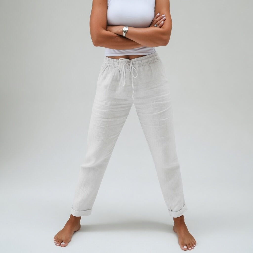 Albertine™ — 100% Baumwoll Bequeme Fließhose für Natürlichen Komfort