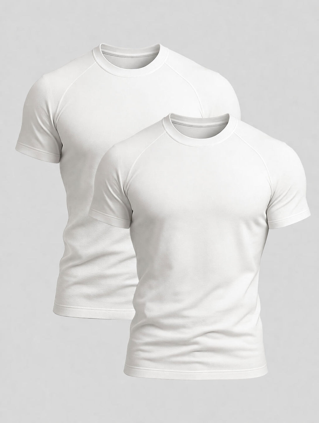 2er-Pack Weißer T-Shirts | Aleano