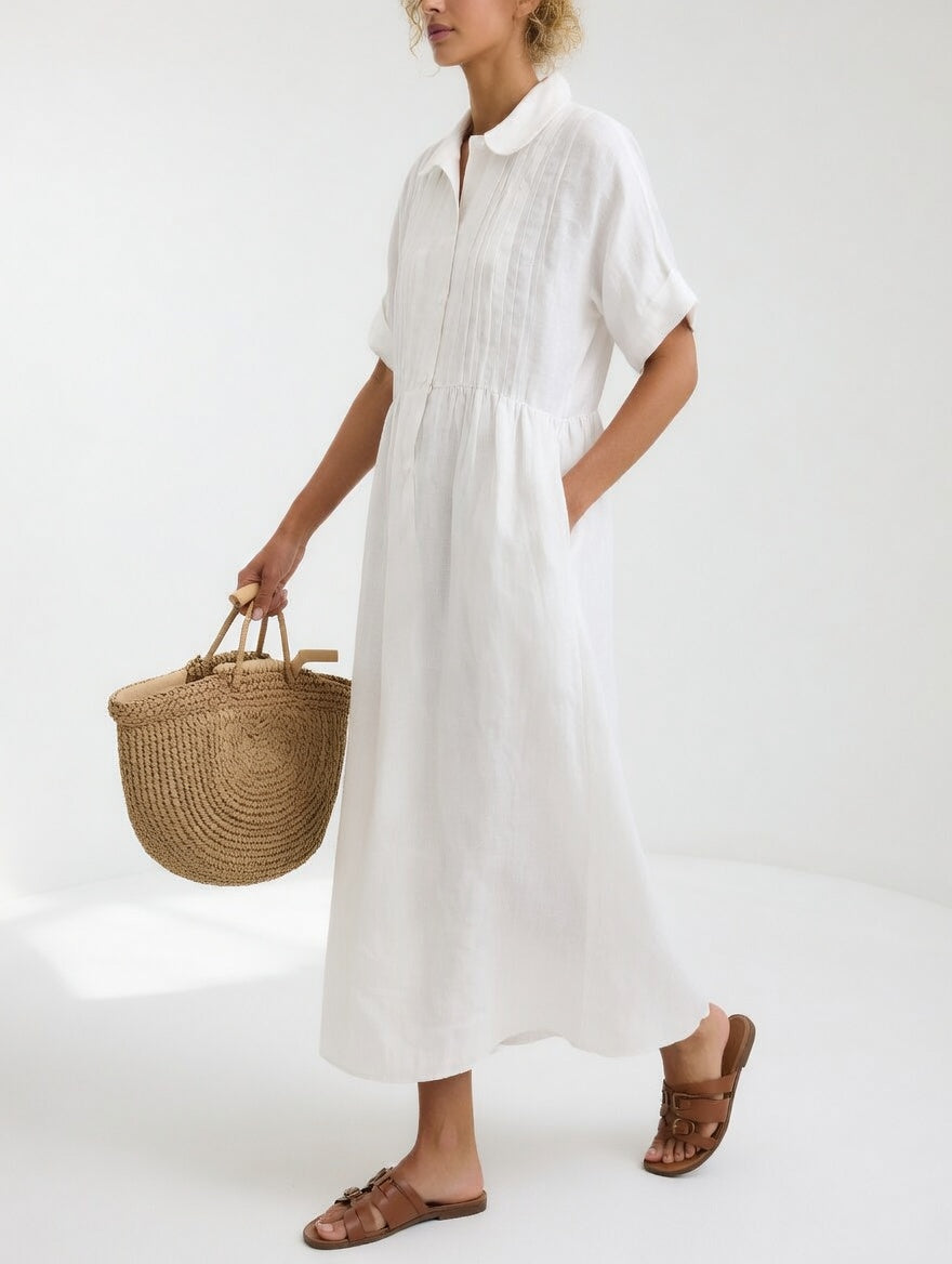 Lysandra | Luftiges Sommer-Hemdblusenkleid