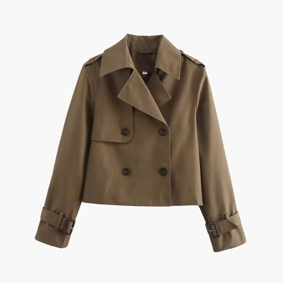 Marianne – Kurz geschnittener Trenchcoat mit doppelter Knopfreihe