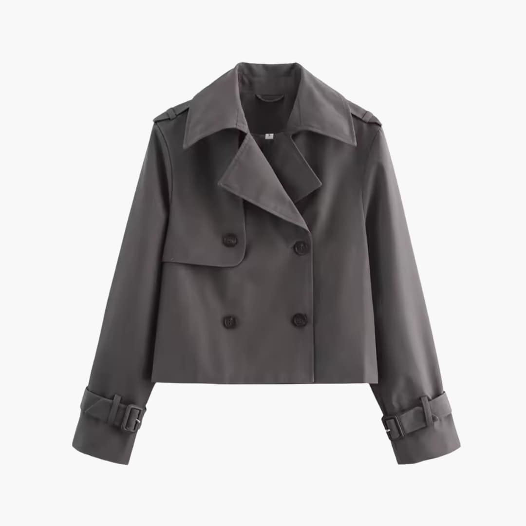 Marianne – Kurz geschnittener Trenchcoat mit doppelter Knopfreihe
