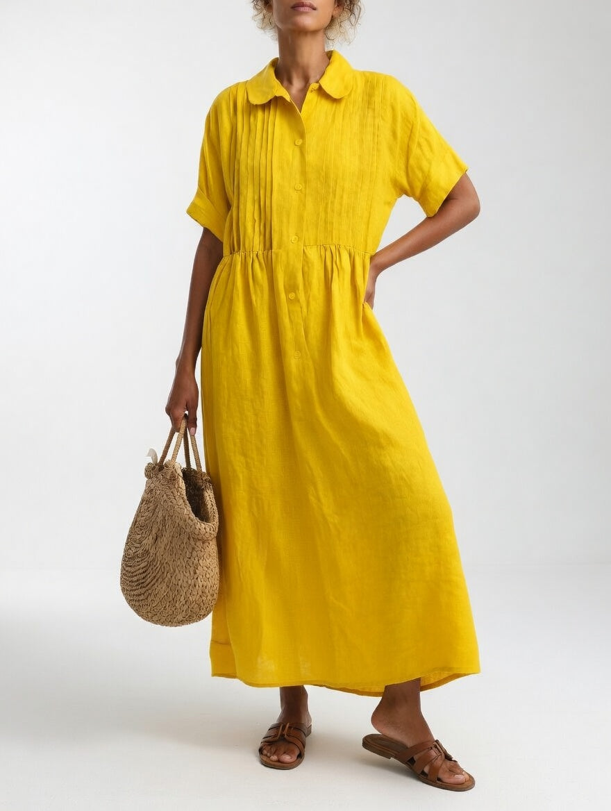 Lysandra | Luftiges Sommer-Hemdblusenkleid