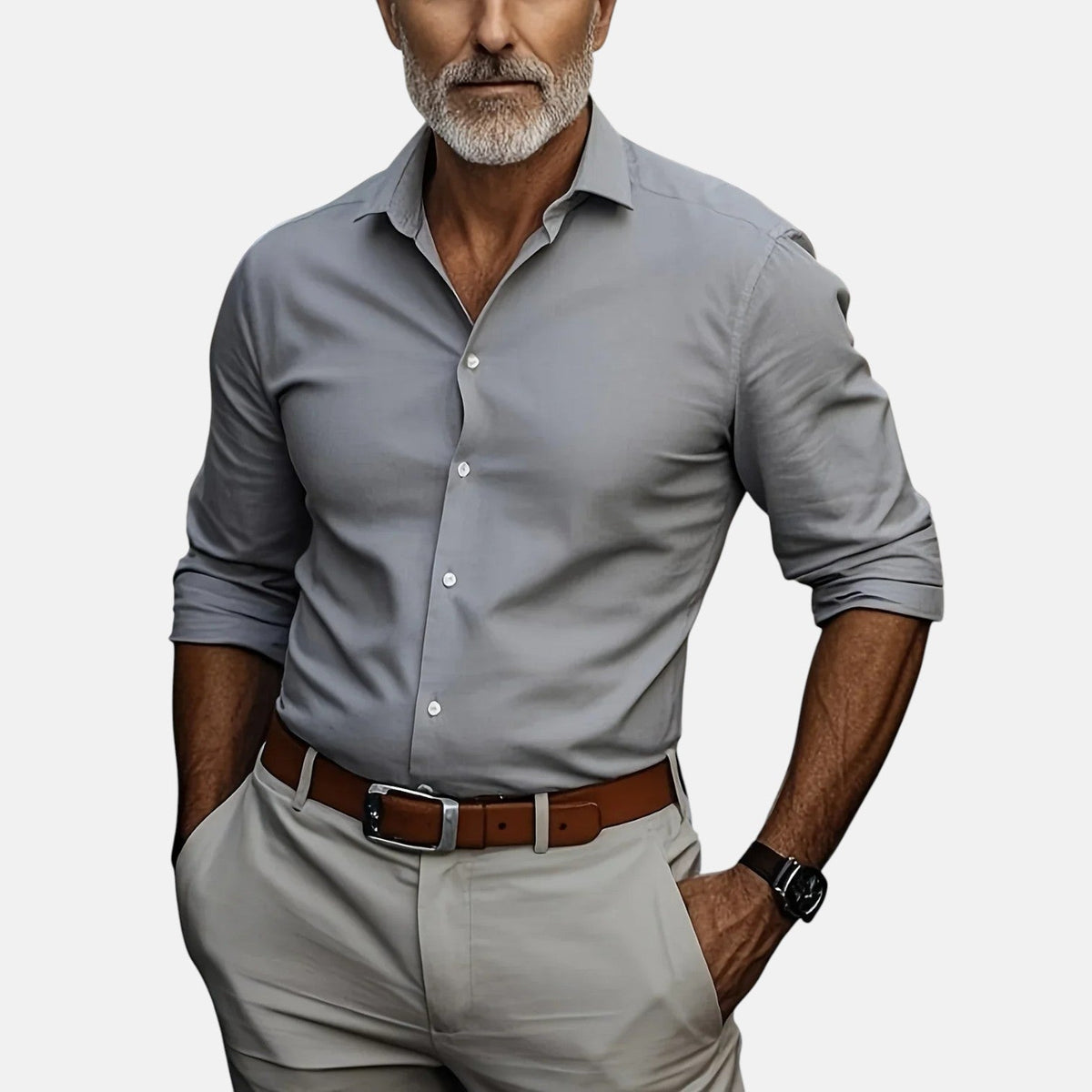 Sommerfeld | Herren Slim Fit Businesshemd, knitterfrei