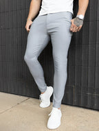 Noa Stretch Pants - Light Gray