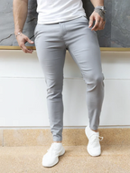 Noa Stretch Pants - Light Gray